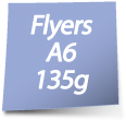 Flyers A6 - 135g Couché Brillant