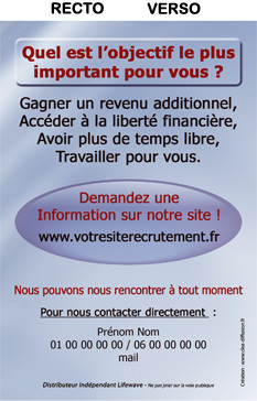 Flyers Recrutement Site Int. TRSI01LW-A6